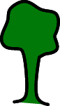 Symbol f&uuml;r m&ouml;gliche Baumpflanzungen
